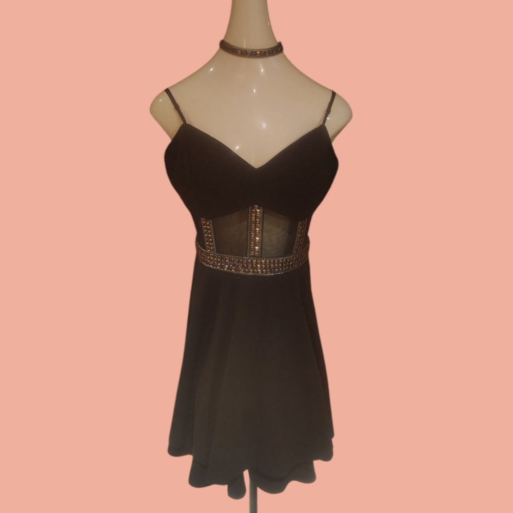 Silver Sleeveless Babydoll Mini Dress for Cocktail
